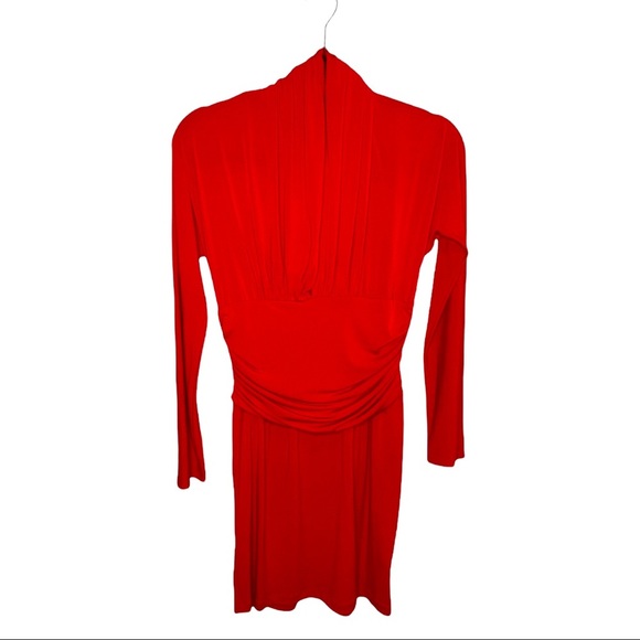 Boston Proper Red Dress Super Flattering - Picture 5 of 7